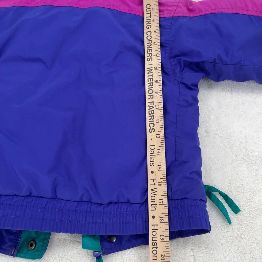 Vintage Columbia Sportswear Criterion Coat Colorblock Purple Teal Magenta 6/8